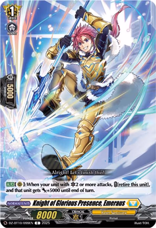 Knight of Glorious Presence, Emeraus - C (DZ-BT10/099EN)