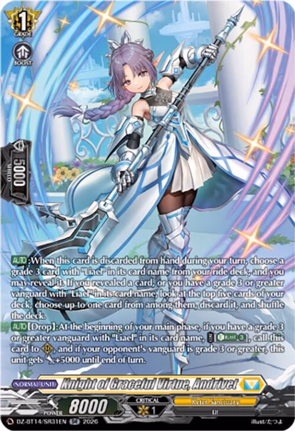Knight of Graceful Virtue, Andrivet - SR (DZ-BT14/SR31EN)