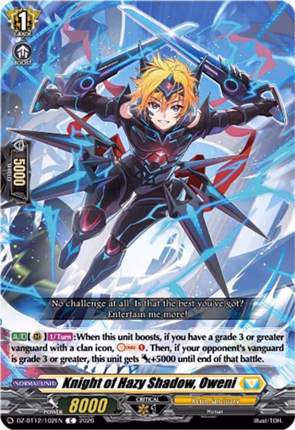 Knight of Hazy Shadow, Oweni - C (DZ-BT12/102EN)