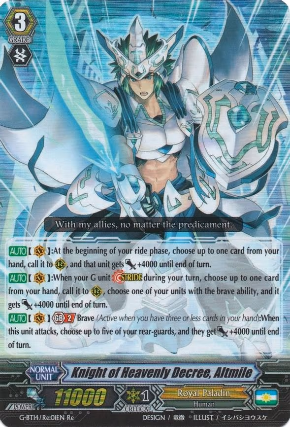 Knight of Heavenly Decree, Altmile - RRR (G-BT14/Re:01EN)