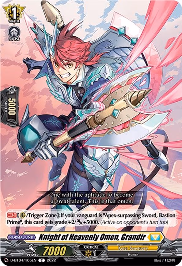 Knight of Heavenly Omen, Grandir - C (D-BT04/105EN)