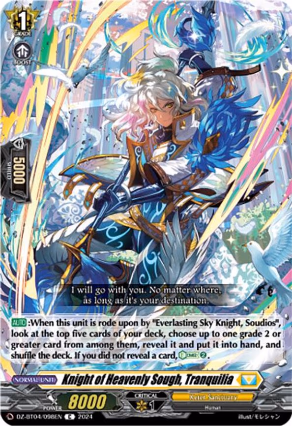 Knight of Heavenly Sough, Tranquilia - C (DZ-BT04/098EN)
