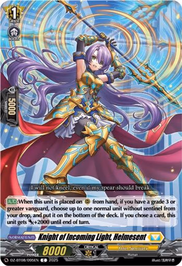 Knight of Incoming Light, Helmesent - C (DZ-BT08/095EN)