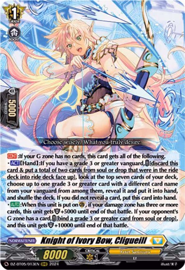 Knight of Ivory Bow, Cligueill - RRR (DZ-BT05/013EN)