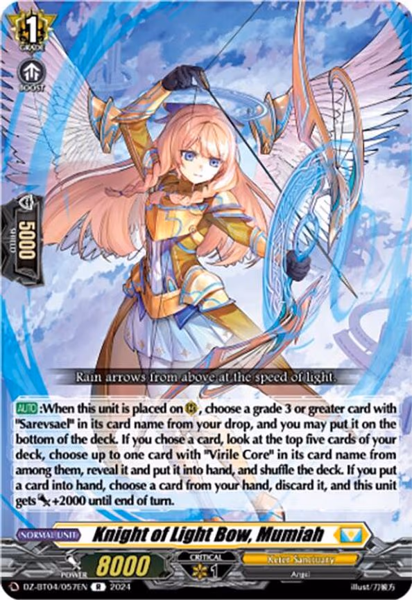Knight of Light Bow, Mumiah - R (DZ-BT04/057EN)