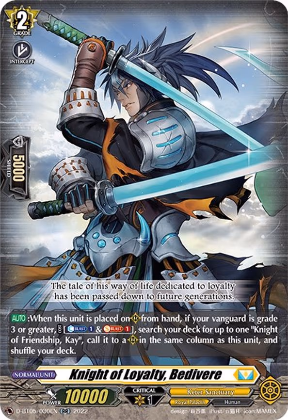 Knight of Loyalty, Bedivere - RR (D-BT05/030EN)