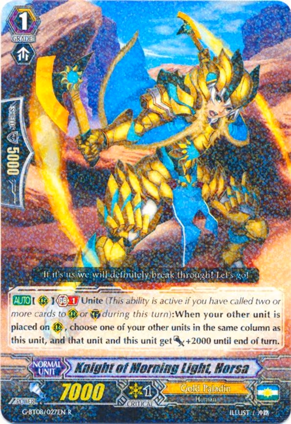 Knight of Morning Light, Horsa - R (G-BT08/027EN)
