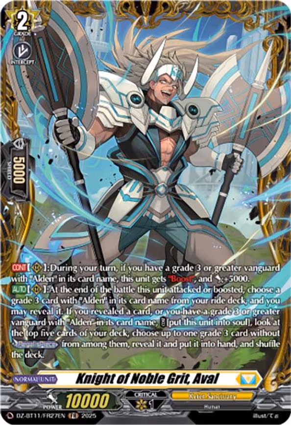 Knight of Noble Grit, Aval - FR (DZ-BT11/FR27EN)