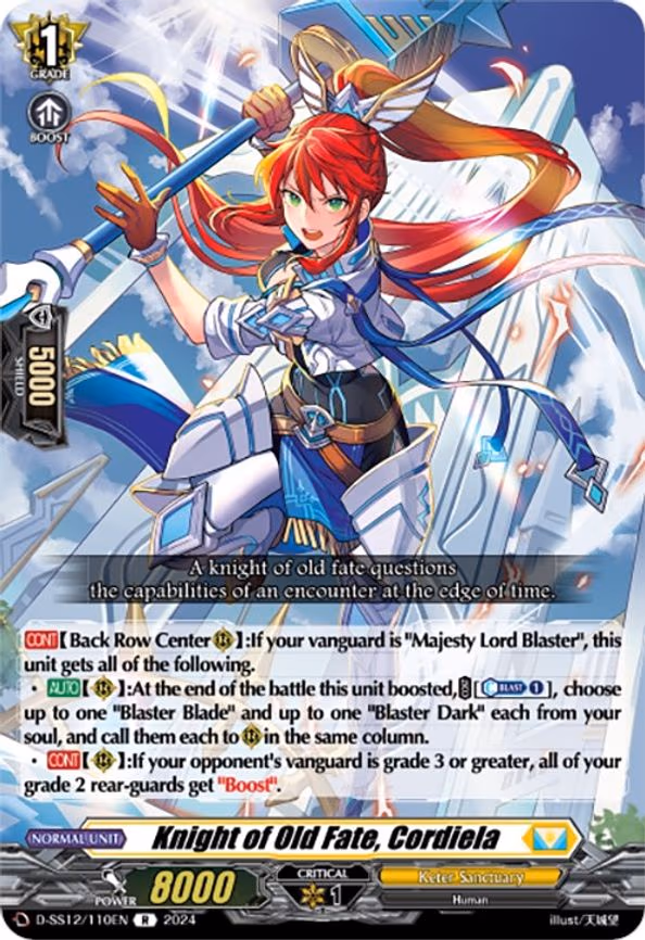 Knight of Old Fate, Cordiela - R (D-SS12/110EN)