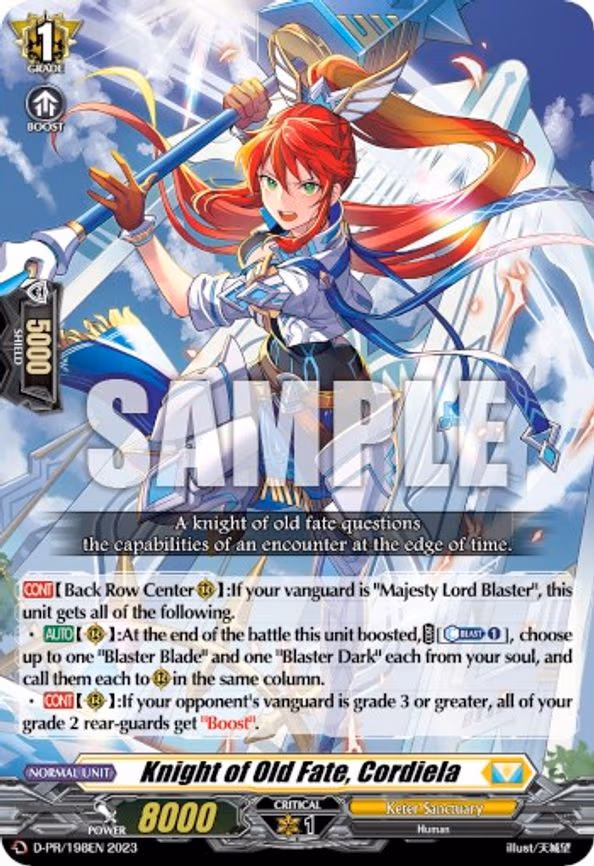 Knight of Old Fate, Cordiela - PR (D-PR/198EN 2023)