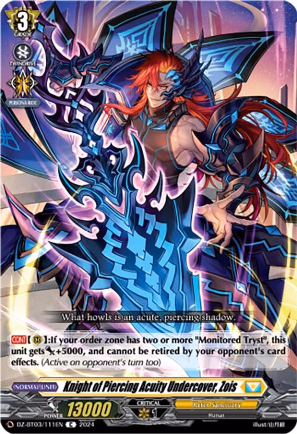 Knight of Piercing Acuity Undercover, Zois - C (DZ-BT03/111EN)