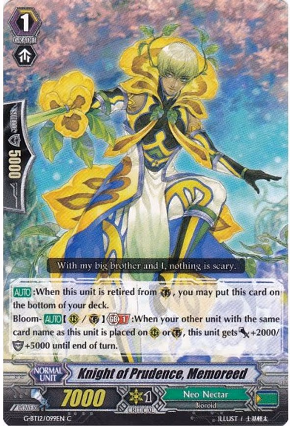 Knight of Prudence, Memoreed - C (G-BT12/099EN)