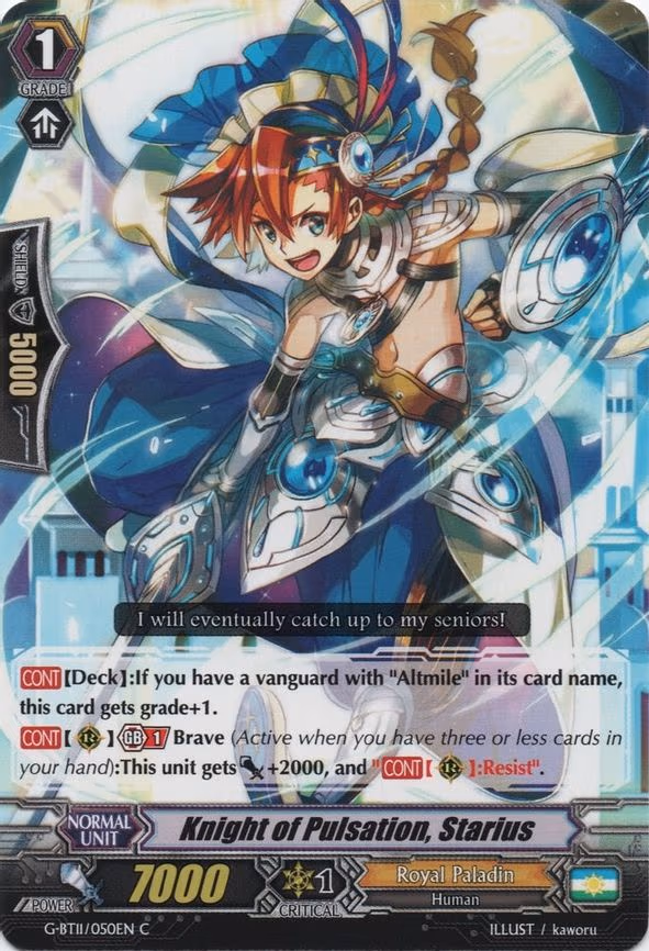 Knight of Pulsation, Starius - C (G-BT11/050EN)