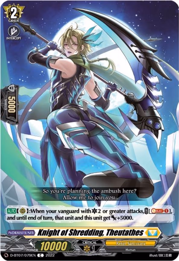 Knight of Shredding, Theutathes - C (D-BT07/079EN)