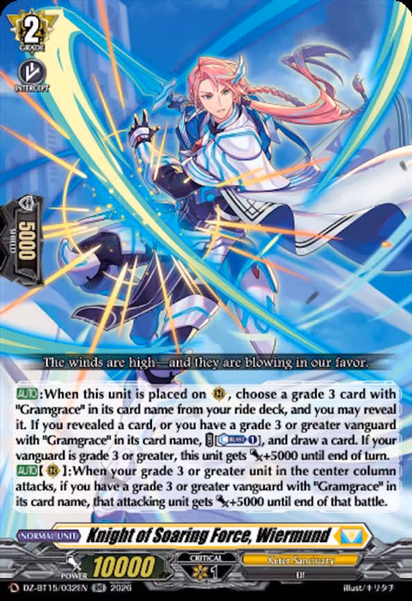 Knight of Soaring Force, Wiermund - RR (DZ-BT15/032EN)