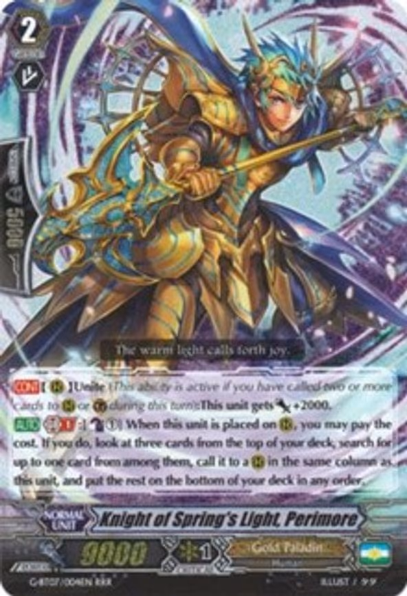 Knight of Spring's Light, Perimore - RRR (G-BT07/004EN)