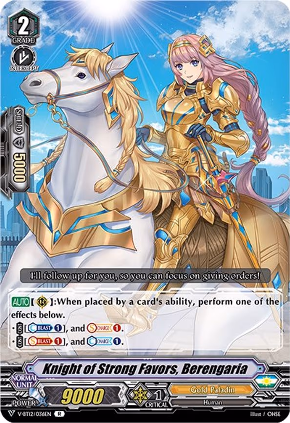 Knight of Strong Favors, Berengaria - R (V-BT12/036EN)