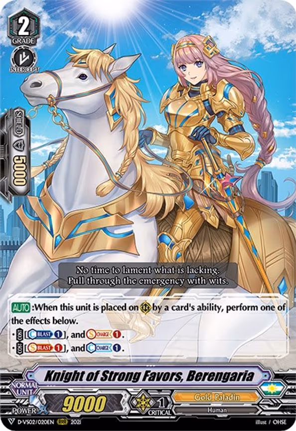 Knight of Strong Favors, Berengaria - RRR (D-VS02/020EN)