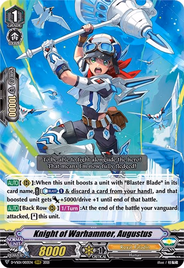 Knight of Warhammer, Augustus - RRR (D-VS01/003EN)