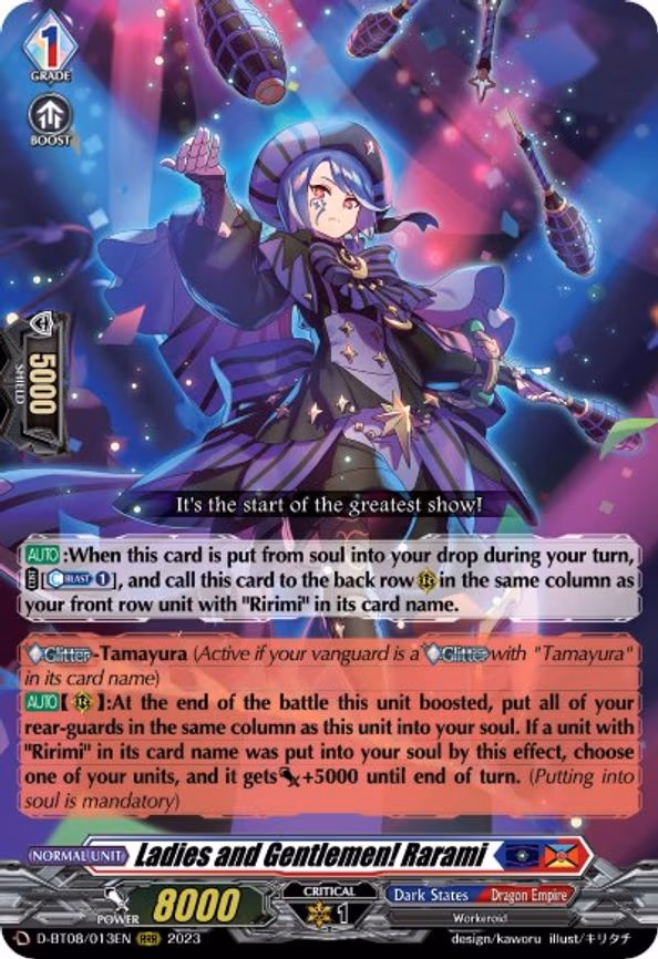 Ladies and Gentlemen! Rarami - RRR (D-BT08/013EN)