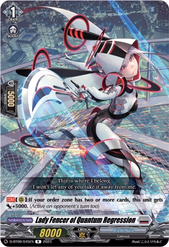 Lady Fencer of Quantum Regression - R (D-BT09/045EN)