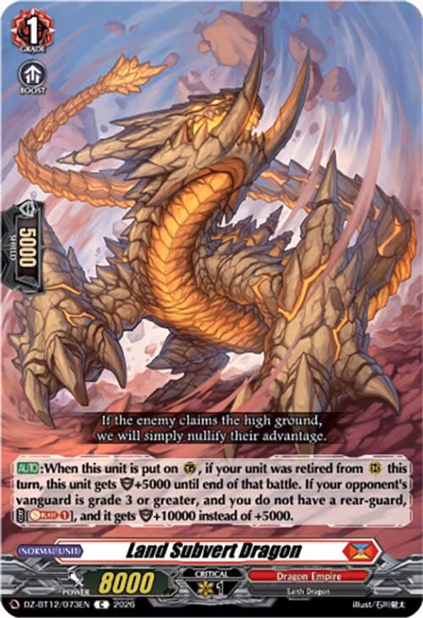 Land Subvert Dragon - C (DZ-BT12/073EN)