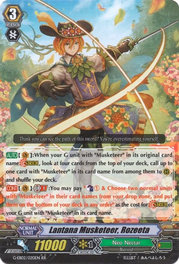 Lantana Musketeer, Rozeeta - RR (G-EB02/020EN)