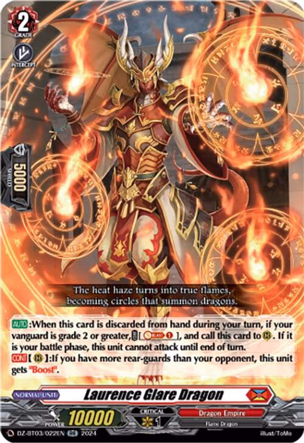 Laurence Glare Dragon - RR (DZ-BT03/022EN)