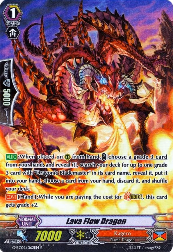 Lava Flow Dragon - R (G-RC02/062EN)