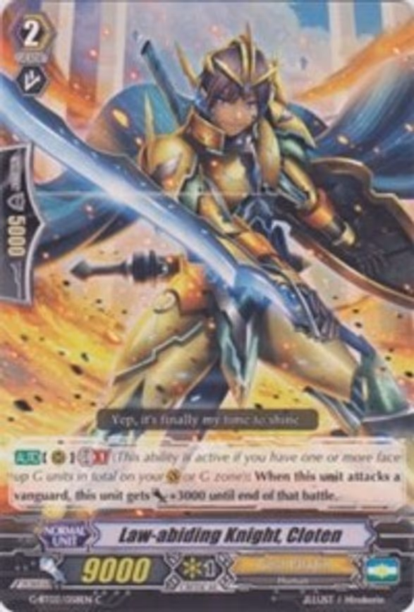 Law-abiding Knight, Cloten - C (G-BT03/058EN)