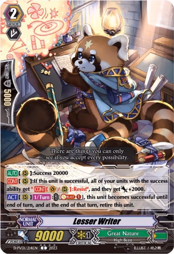Lesser Writer - C (D-PV01/214EN)