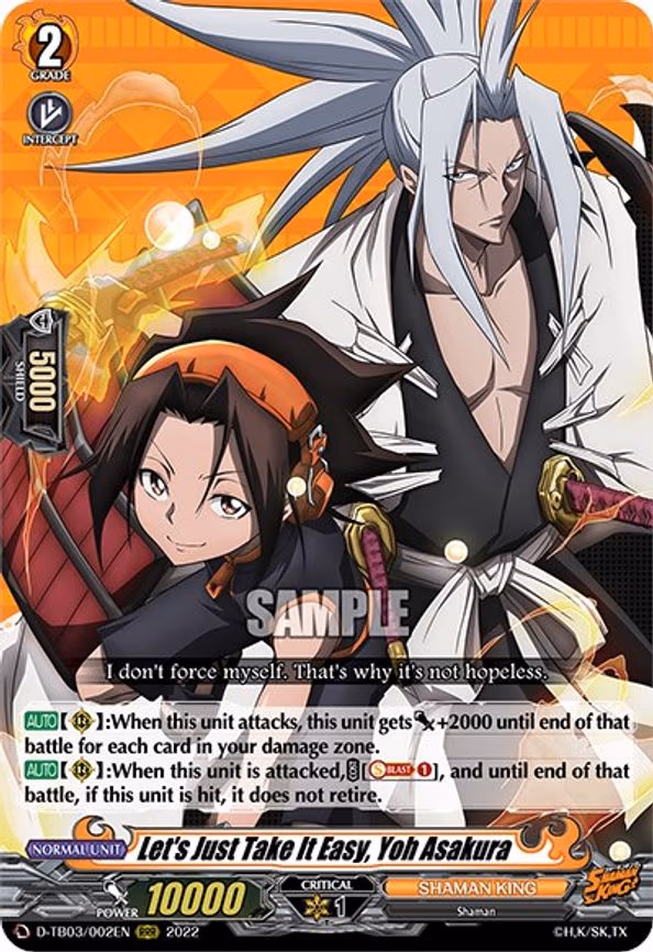 Let's Just Take It Easy, Yoh Asakura - RRR (D-TB03/002EN)