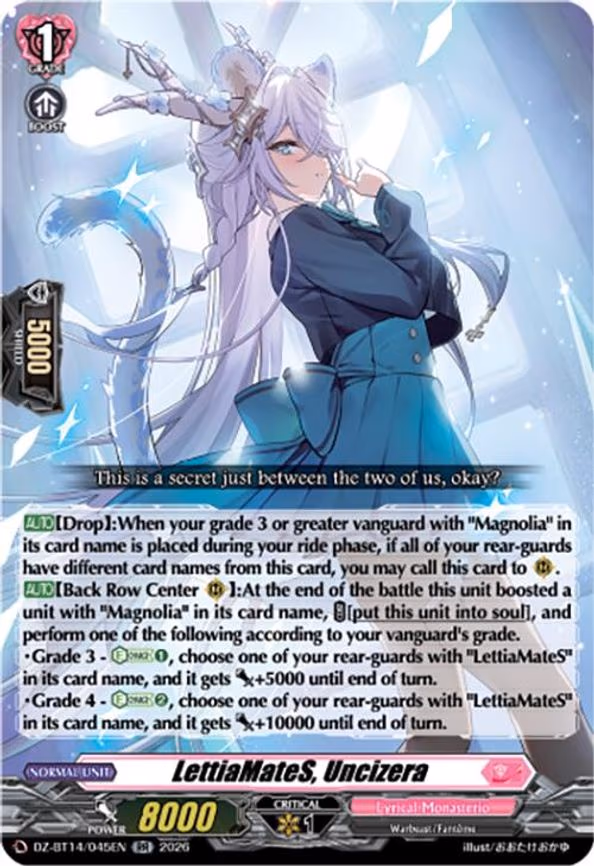 LettiaMateS, Uncizera - RR (DZ-BT14/045EN)