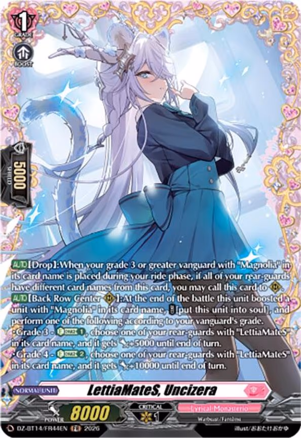 LettiaMateS, Uncizera - Frame Rare (DZ-BT14/FR44EN)