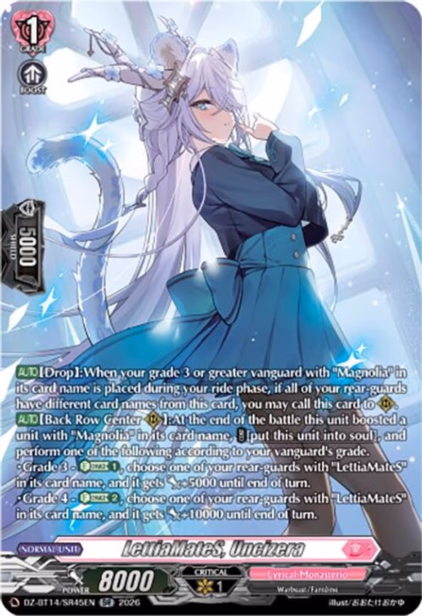 LettiaMateS, Uncizera - SR (DZ-BT14/SR45EN)
