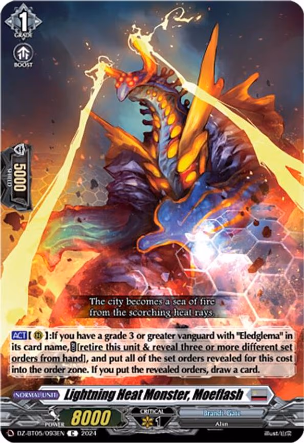 Lightning Heat Monster, Moeflash - C (DZ-BT05/093EN)
