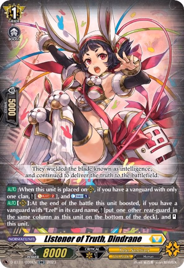 Listener of Truth, Dindrane - RR (D-BT11/030EN)