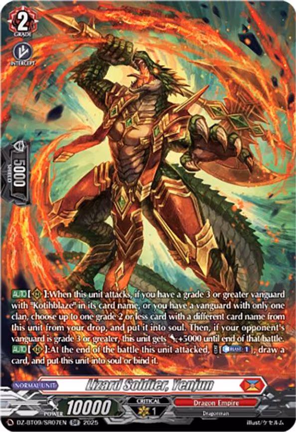 Lizard Soldier, Yenjun - SR (DZ-BT09/SR07EN)
