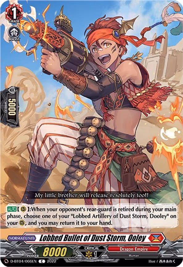 Lobbed Bullet of Dust Storm, Ooley - C (D-BT04/066EN)