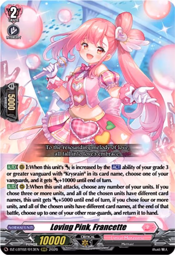 Loving Pink, Francette - RRR (DZ-LBT02/013EN)