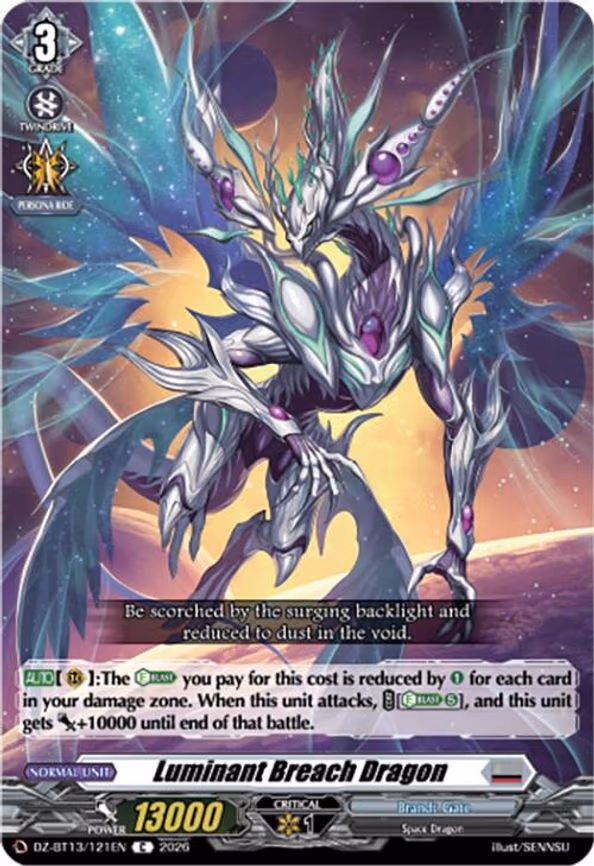 Luminant Breach Dragon - C (DZ-BT13/121EN)