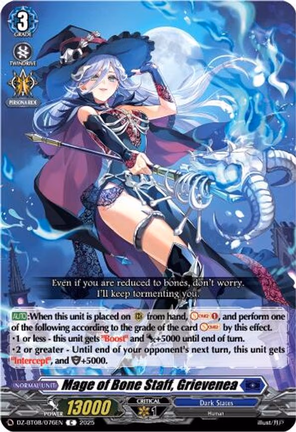 Mage of Bone Staff, Grievenea - C (DZ-BT08/076EN)