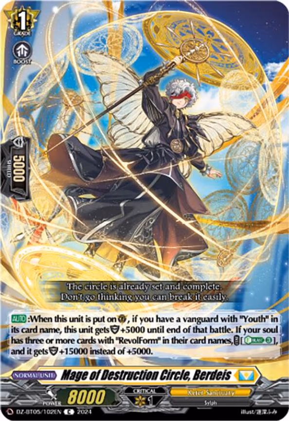 Mage of Destruction Circle, Berdeis - C (DZ-BT05/102EN)