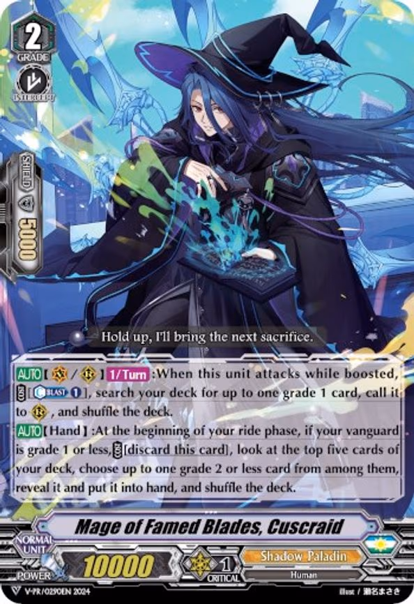 Mage of Famed Blades, Cuscraid - PR (V-PR/0290EN 2024)