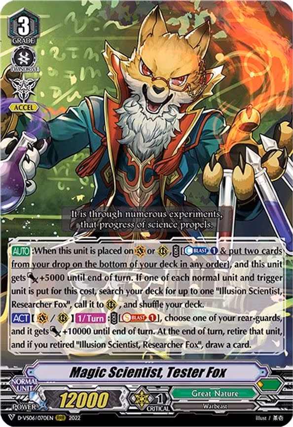 Magic Scientist, Tester Fox - RRR (D-VS06/070EN)