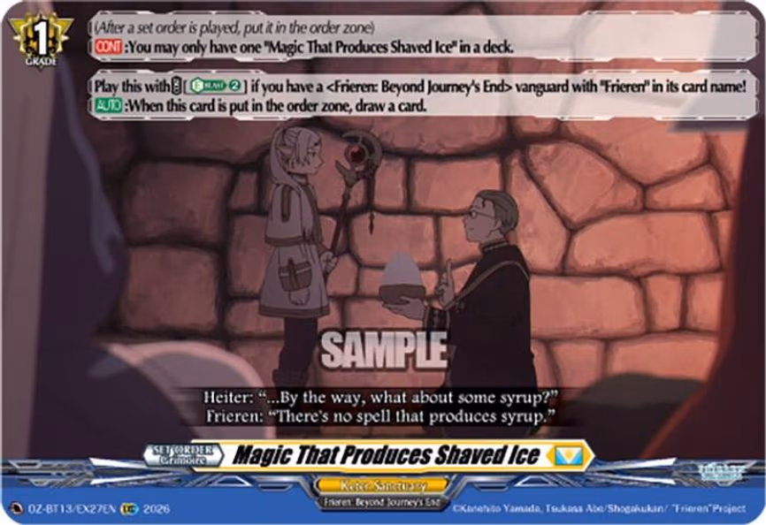 Magic That Produces Shaved Ice - EXC (DZ-BT13/EX27EN)