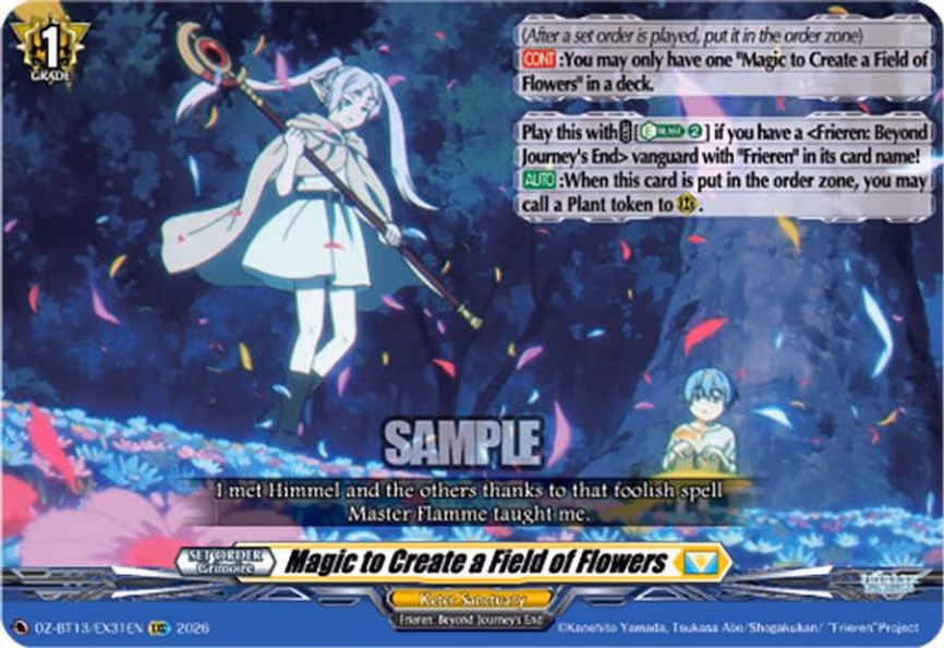Magic to Create a Field of Flowers - EXC (DZ-BT13/EX31EN)