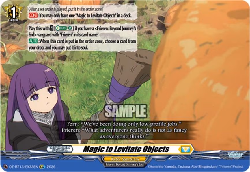 Magic to Levitate Objects - EXC (DZ-BT13/EX33EN)