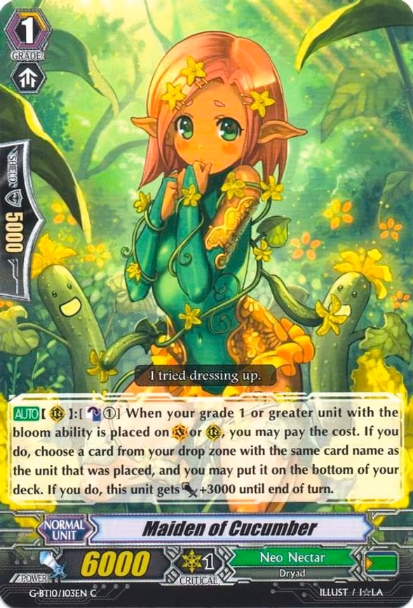 Maiden of Cucumber - C (G-BT10/103EN)