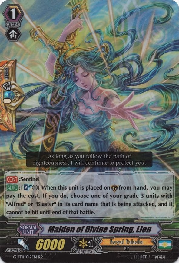 Maiden of Divine Spring, Lien - RR (G-BT11/012EN)